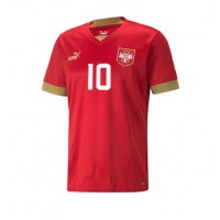 Camiseta Serbia Dusan Tadic #10 Primera Equipación Mundial 2022 manga corta